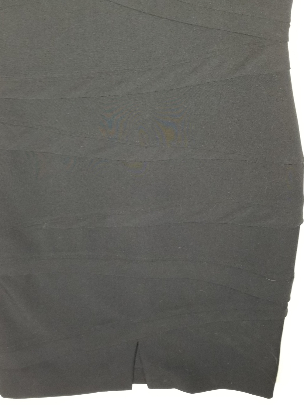 Black Sleeveless Layered Sheath Mini Dress, By Marvin Richards - Picture 9 of 10